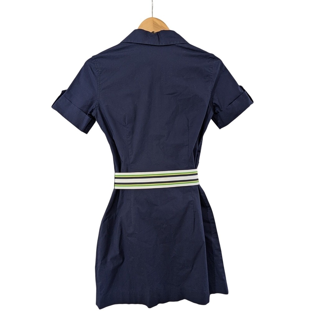 Lilly Pulitzer Shirt Dress 4 Blue Preppy Quiet Luxury Business Casual Old Money - Picture 2 of 11
